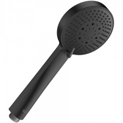 Shower head 3 jets Black Matt, color: Black surface: Matt Hand showers