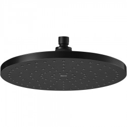 Shower head Wall-mounted / Ceiling-mounted 25,4x25,4 material: ABS, style: 1 spray, color: Black surface: Matt Overhead showers