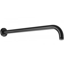Arm 40cm Wall-mounted material: Brass, color: Black surface: Matt Shower arms