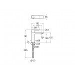 Wash basin tap Deck-mounted material: Brass mixer Without waste Μ size, color: White surface: Matt Deck-mounted Wash basin tap Deck-mounted material: Brass mixer Without waste Μ size, color: White surface: Matt Deck-mounted