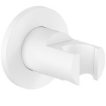 Στήριγμα ντους σταθερό από ορείχαλκο Round, White Matt, χρώμα: Λευκό επιφάνεια: Ματ Στηρίγματα ντους Στήριγμα ντους σταθερό από ορείχαλκο Round, White Matt, χρώμα: Λευκό επιφάνεια: Ματ Στηρίγματα ντους