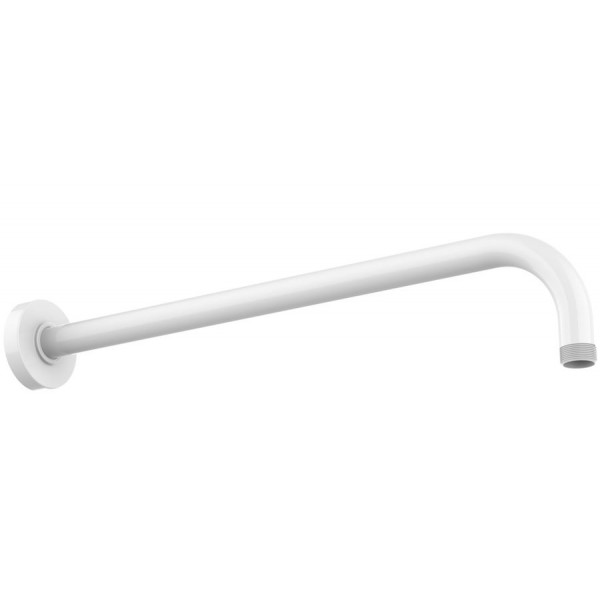 Βραχίονας 40cm Matt White επίτοιχος τύπος από ορείχαλκο, χρώμα: Λευκό επιφάνεια: Ματ Βραχίονες κεφαλής ντους