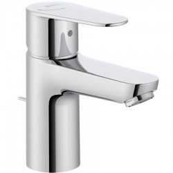 Wash basin tap Deck-mounted material: Brass mixer S size With pop-up waste set, color: Chrome surface: Glossy Deck-mounted