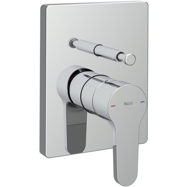 Shower tap Wall-mounted concealed - complete set 2 way material: Brass mixer With plate without hand shower, hose and holder Square, color: Chrome surface: Glossy Wall-mounted - external part Shower tap Wall-mounted concealed - complete set 2 way material: Brass mixer With plate without hand shower, hose and holder Square, color: Chrome surface: Glossy Wall-mounted - external part