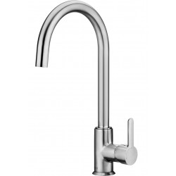 Kitchen tap Deck-mounted material: Brass, color: Grey surface: Matt Deck-mounted