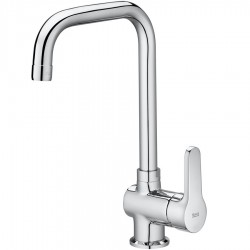 Kitchen tap Deck-mounted material: Brass, color: Chrome surface: Glossy Deck-mounted