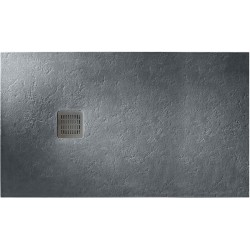 Shower tray Rectangular 140x80x3,1 material: Synthetic, color: Grey surface: Srained - Textured Rectangular