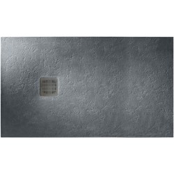 Shower tray Rectangular 140x70x3,1 material: Synthetic, color: Grey surface: Srained - Textured Rectangular