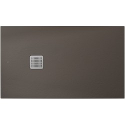 Ντουζιέρα ορθογώνια 140x70x3,1 από συνθετικό Coffee Superslim , Stonex®, χρώμα: Καφέ επιφάνεια: Σαγρέ - Ανάγλυφη