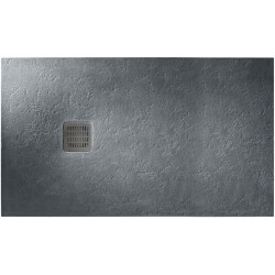 Shower tray Rectangular 120x90x2,8 material: Synthetic Superslim , Stonex®, color: Grey surface: Srained - Textured Rectangular
