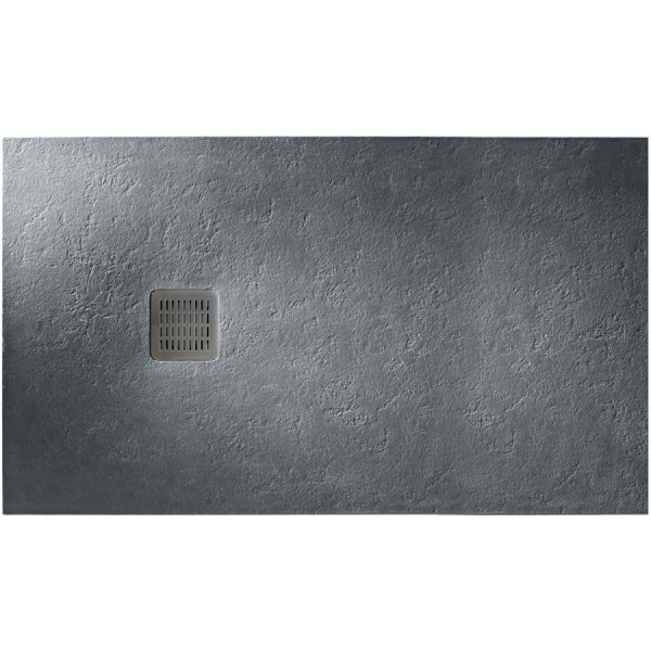Ντουζιέρα ορθογώνια 120x90x2,8 από συνθετικό Slate Superslim , Stonex®, χρώμα: Γκρι επιφάνεια: Σαγρέ - Ανάγλυφη Ορθογώνιες