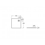 Ντουζιέρα τετράγωνη 90x90x2,8 από συνθετικό Square, Slate Superslim , Stonex®, χρώμα: Γκρι επιφάνεια: Σαγρέ - Ανάγλυφη Τετράγωνες Ντουζιέρα τετράγωνη 90x90x2,8 από συνθετικό Square, Slate Superslim , Stonex®, χρώμα: Γκρι επιφάνεια: Σαγρέ - Ανάγλυφη Τετράγωνες