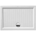 Shower tray Rectangular 100x80x5,5 material: Porcelain, color: White surface: Glossy Rectangular