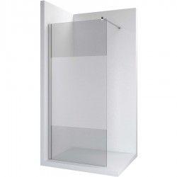 Shower enclosure Linear 80x200 8mm fixed surface: Matt, color: Chrome Linear