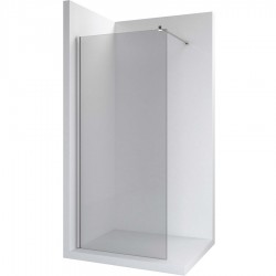 Shower enclosure Linear 90x200 8mm fixed surface: Glossy, color: Chrome Linear