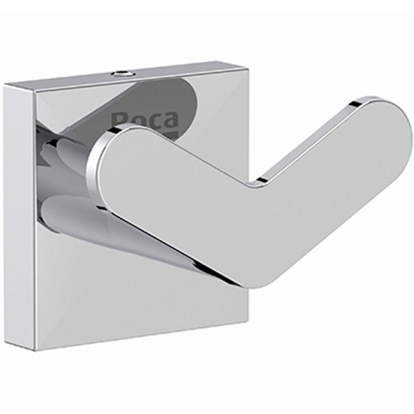 Hook double Flat wall mounted material: Brass, color: Chrome surface: Glossy Hooks Hook double Flat wall mounted material: Brass, color: Chrome surface: Glossy Hooks
