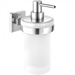 Dispenser από ορείχαλκο επίτοιχος τύπος Φ7,5x12,2x15,3 cm 300ml, χρώμα: Χρωμέ επιφάνεια: Γυαλιστερή Dispenser