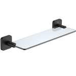 Shelve 35x10,8 material: Brass Black Matt, color: Black surface: Matt