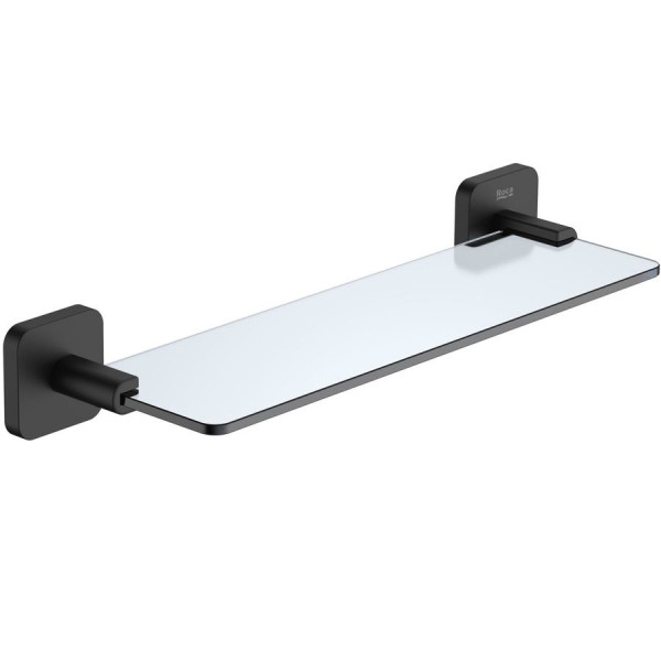 Ράφι μπάνιου 35x10,8 από ορείχαλκο Black Matt, χρώμα: Μαύρο επιφάνεια: Ματ Ράφια μπάνιου 