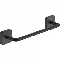 Towel 30cm Black Matt Fixed material: Brass single, color: Black surface: Matt Towel rails