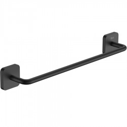 Towel 40cm Black Matt Fixed material: Brass single, color: Black surface: Matt