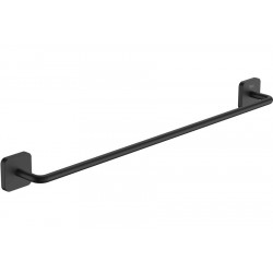 Towel 60cm Black Matt Fixed material: Brass single, color: Black surface: Matt