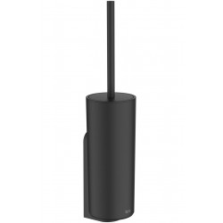 Brush (broom) Floor standing / Wall-mounted material: Brass Black Matt, color: Black surface: Matt