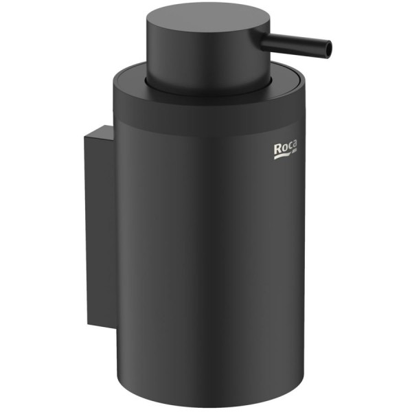 Dispenser από ορείχαλκο επίτοιχος τύπος Round, Matt Black, χρώμα: Μαύρο επιφάνεια: Ματ Dispenser