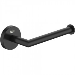 Paper holder no cover material: Brass Black Matt, color: Black surface: Matt Toilet paper holders