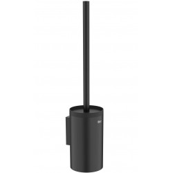 Brush (broom) material: Brass Wall-mounted Black Matt, color: Black surface: Matt Toilet brush holders