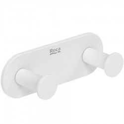 Άγκιστρο από ορείχαλκο διπλό Matt White, χρώμα: Λευκό επιφάνεια: Ματ Άγκιστρα