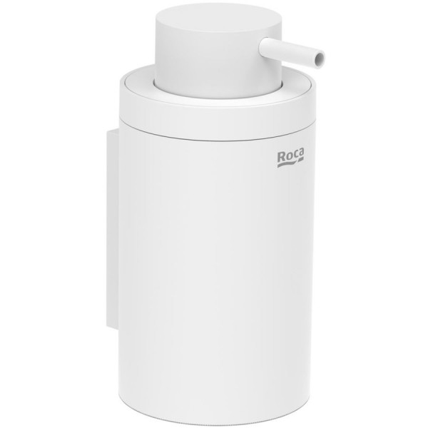 Dispenser από ορείχαλκο επίτοιχος τύπος Round, Matt White, χρώμα: Λευκό επιφάνεια: Ματ Dispenser