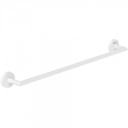 Towel 60cm White Matt Fixed material: Brass single, color: White surface: Matt Towel rails