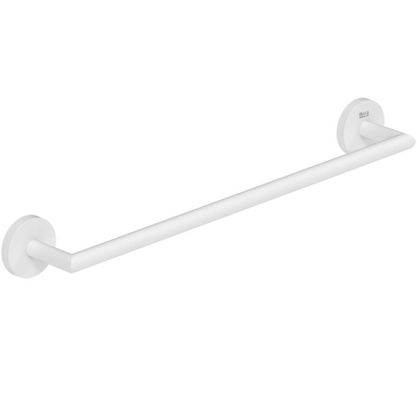 Πετσετοθήκη 45cm Round, White Matt σταθερή από ορείχαλκο μονή, χρώμα: Λευκό επιφάνεια: Ματ Πετσετοθήκες