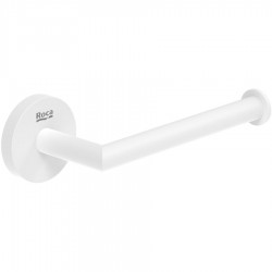 Paper holder no cover material: Brass White Matt, color: White surface: Matt Toilet paper holders