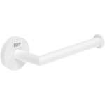 Χαρτοθήκη ανοιχτή από ορείχαλκο Round, White Matt, χρώμα: Λευκό επιφάνεια: Ματ Χαρτοθήκες