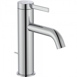 Wash basin tap Deck-mounted material: Brass mixer With pop-up waste set Μ size, color: Chrome surface: Glossy Deck-mounted