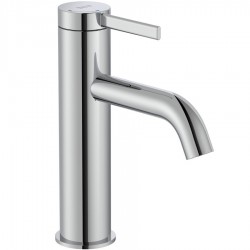 Wash basin tap Deck-mounted material: Brass mixer With push-open waste set Μ size, color: Chrome surface: Glossy Deck-mounted