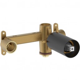 Wash basin tap Wall-mounted - concealed part Black Matt mixer