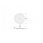 Shower head Wall-mounted / Ceiling-mounted 30x30 material: Brass, style: 1 spray, color: Pink Gold surface: Glossy Overhead showers Shower head Wall-mounted / Ceiling-mounted 30x30 material: Brass, style: 1 spray, color: Pink Gold surface: Glossy Overhead showers
