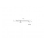 Arm 40cm Titanium Black Wall-mounted material: Brass, color: Black surface: Glossy Shower arms Arm 40cm Titanium Black Wall-mounted material: Brass, color: Black surface: Glossy Shower arms