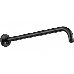 Βραχίονας 40cm Titanium Black επίτοιχος τύπος από ορείχαλκο, χρώμα: Μαύρο επιφάνεια: Γυαλιστερή Βραχίονες κεφαλής ντους