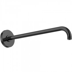 Arm 40cm Titaniun Black Wall-mounted material: Brass, color: Black surface: Brushed Shower arms