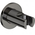 Στήριγμα ντους σταθερό από ορείχαλκο Round, titanium black, χρώμα: Μαύρο επιφάνεια: Γυαλιστερή Στηρίγματα ντους Στήριγμα ντους σταθερό από ορείχαλκο Round, titanium black, χρώμα: Μαύρο επιφάνεια: Γυαλιστερή Στηρίγματα ντους