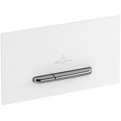 Flush wall plates for concealed cistern Actuation dual flush valve material: ABS, color: Chrome/White surface: Glossy Flush plates