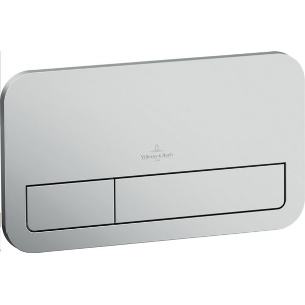 Flush wall plates for concealed cistern Brushed Chrome Actuation dual flush valve material: ABS, color: Chrome surface: Brushed Flush plates