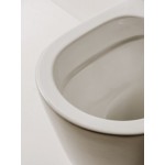 Wall-mounted toilet & toilet seat soft closing, style: Wrapover hidden fixation Rimless 53x36 surface: Glossy, color: White Wall-mounted Wall-mounted toilet & toilet seat soft closing, style: Wrapover hidden fixation Rimless 53x36 surface: Glossy, color: White Wall-mounted