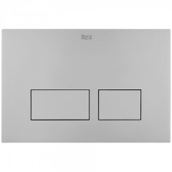 Πλακέτα εντοιχιζόμενου καζανακίου Lacquered Grey από ABS διπλής ενέργειας μηχανικά με ντίζα, χρώμα: Γκρι επιφάνεια: Βουρτσισμένη Πλακέτες