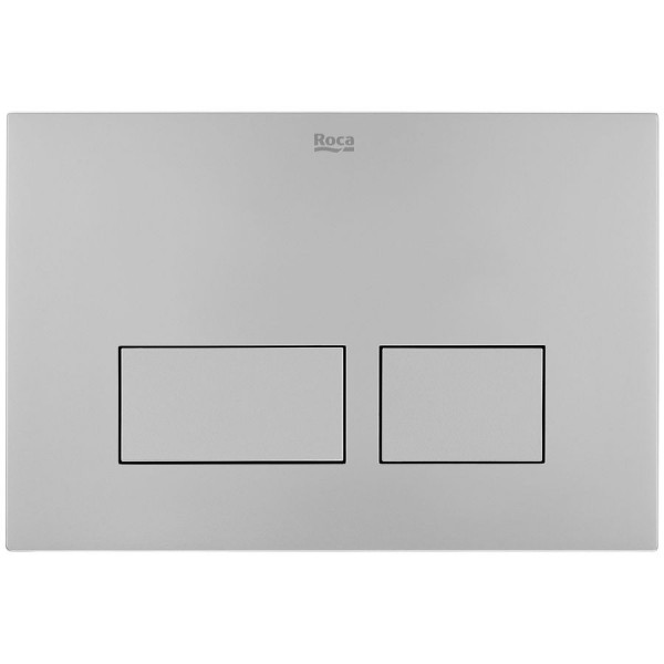 Πλακέτα εντοιχιζόμενου καζανακίου Lacquered Grey από ABS διπλής ενέργειας μηχανικά με ντίζα, χρώμα: Γκρι επιφάνεια: Βουρτσισμένη Πλακέτες