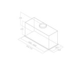 Απορροφητήρας εντοιχιζόμενος απλός 60cm 180 W, χρώμα: Μαύρο Απορροφητήρας εντοιχιζόμενος απλός 60cm 180 W, χρώμα: Μαύρο